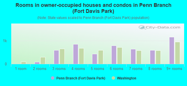 Rooms in owner-occupied houses and condos in Penn Branch (Fort Davis Park)