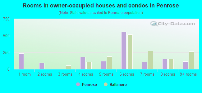 Rooms in owner-occupied houses and condos in Penrose