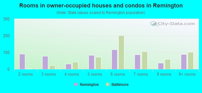 Rooms in owner-occupied houses and condos in Remington