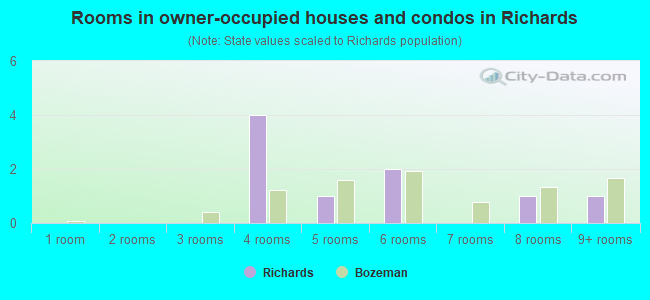 Rooms in owner-occupied houses and condos in Richards