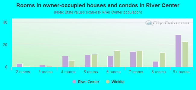 Rooms in owner-occupied houses and condos in River Center