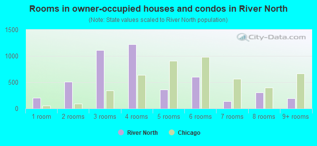 Rooms in owner-occupied houses and condos in River North