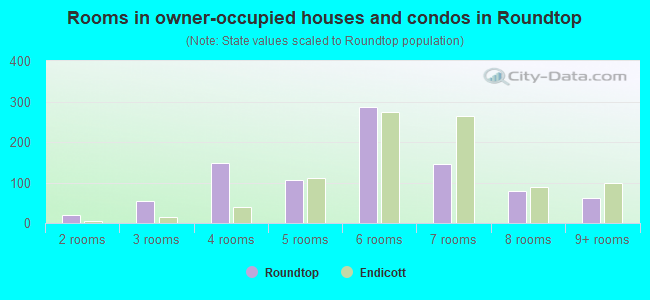 Rooms in owner-occupied houses and condos in Roundtop