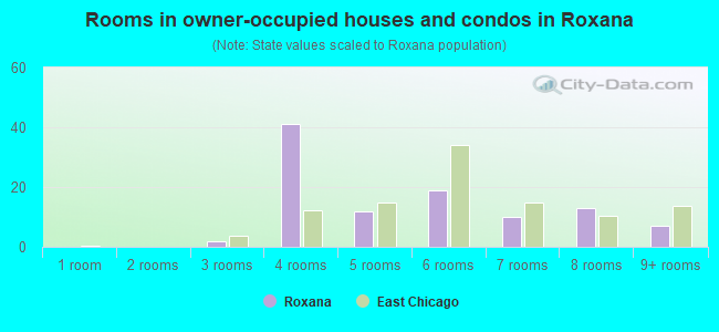Rooms in owner-occupied houses and condos in Roxana