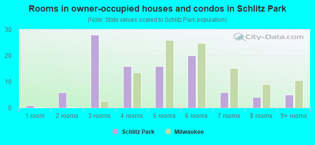 Rooms in owner-occupied houses and condos in Schlitz Park