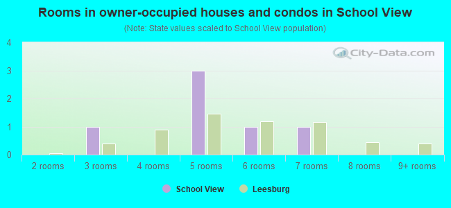 Rooms in owner-occupied houses and condos in School View