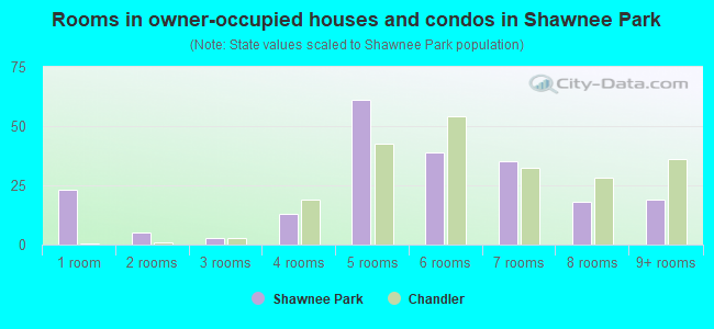 Rooms in owner-occupied houses and condos in Shawnee Park