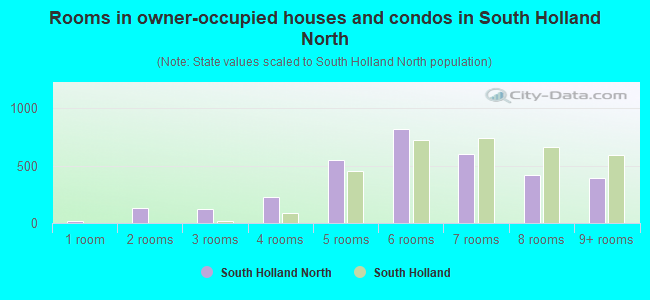 Rooms in owner-occupied houses and condos in South Holland North