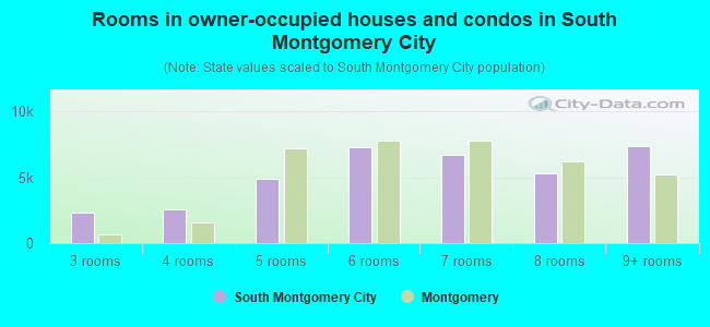 Rooms in owner-occupied houses and condos in South Montgomery City