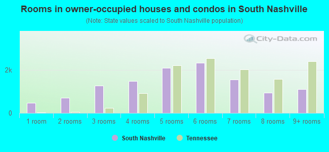 Rooms in owner-occupied houses and condos in South Nashville