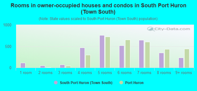 Rooms in owner-occupied houses and condos in South Port Huron (Town South)