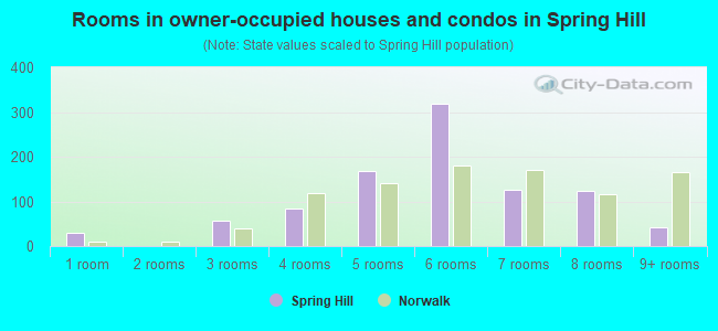 Rooms in owner-occupied houses and condos in Spring Hill