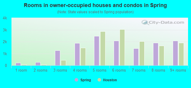 Rooms in owner-occupied houses and condos in Spring