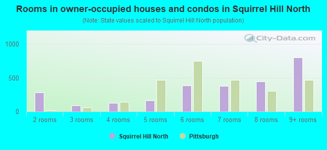 Rooms in owner-occupied houses and condos in Squirrel Hill North