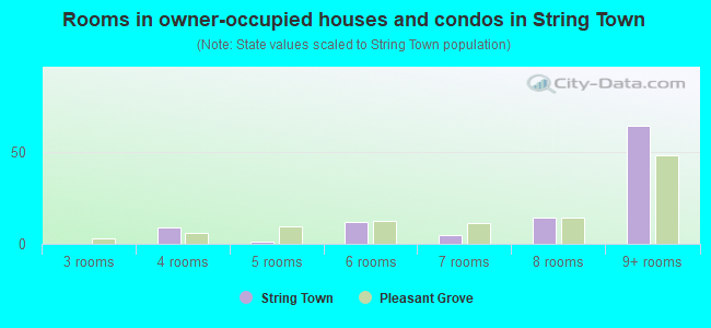 Rooms in owner-occupied houses and condos in String Town