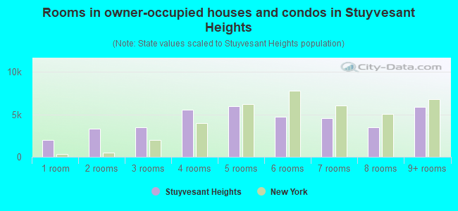 Rooms in owner-occupied houses and condos in Stuyvesant Heights