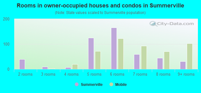 Rooms in owner-occupied houses and condos in Summerville