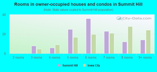 Rooms in owner-occupied houses and condos in Summit Hill