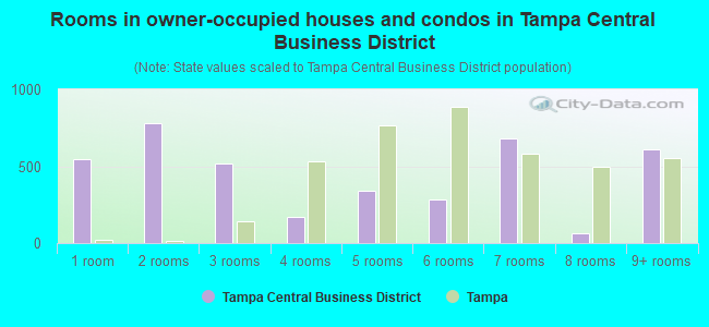 Rooms in owner-occupied houses and condos in Tampa Central Business District