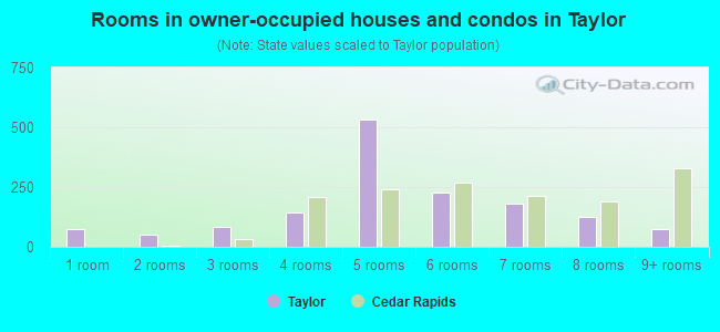 Rooms in owner-occupied houses and condos in Taylor