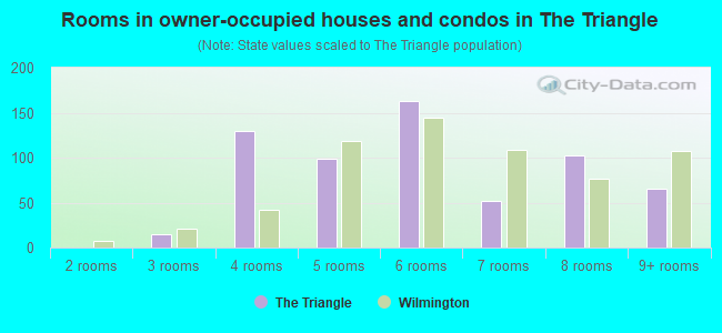 Rooms in owner-occupied houses and condos in The Triangle