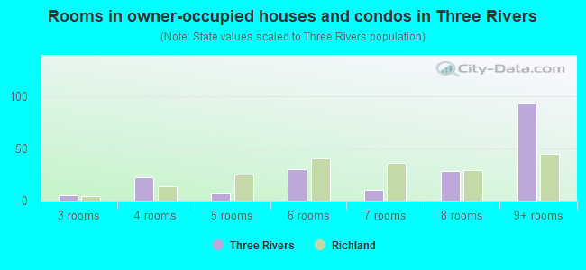 Rooms in owner-occupied houses and condos in Three Rivers