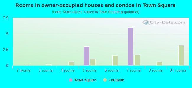 Rooms in owner-occupied houses and condos in Town Square