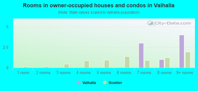 Rooms in owner-occupied houses and condos in Valhalla