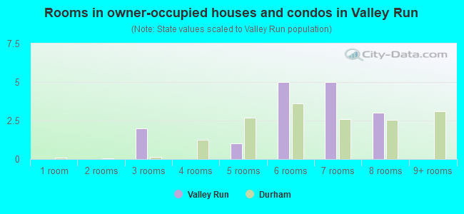 Rooms in owner-occupied houses and condos in Valley Run