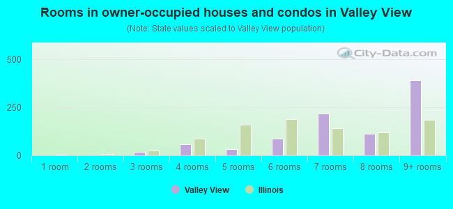 Rooms in owner-occupied houses and condos in Valley View