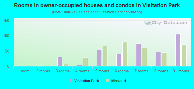 Rooms in owner-occupied houses and condos in Visitation Park