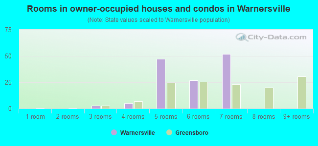 Rooms in owner-occupied houses and condos in Warnersville