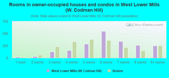 Rooms in owner-occupied houses and condos in West Lower Mills (W. Codman Hill)
