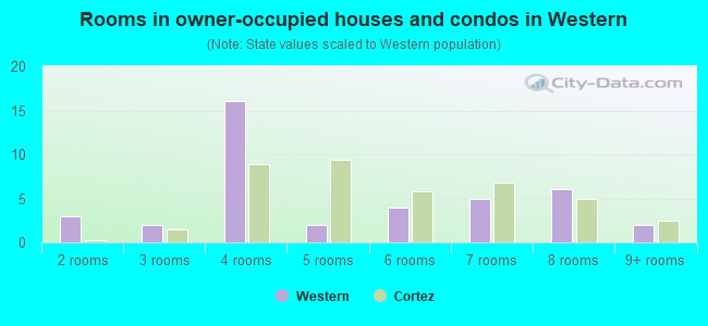 Rooms in owner-occupied houses and condos in Western