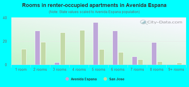 Rooms in renter-occupied apartments in Avenida Espana