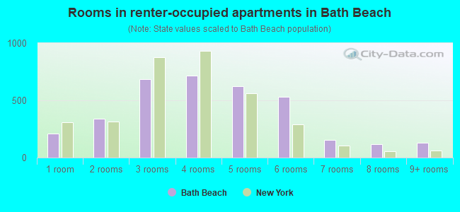 Rooms in renter-occupied apartments in Bath Beach