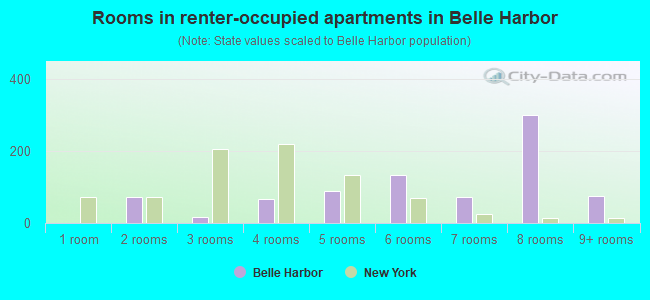 Rooms in renter-occupied apartments in Belle Harbor