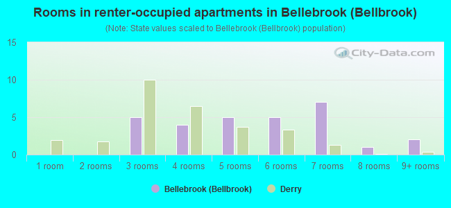 Rooms in renter-occupied apartments in Bellebrook (Bellbrook)