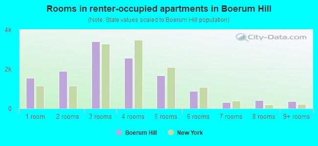 Rooms in renter-occupied apartments in Boerum Hill