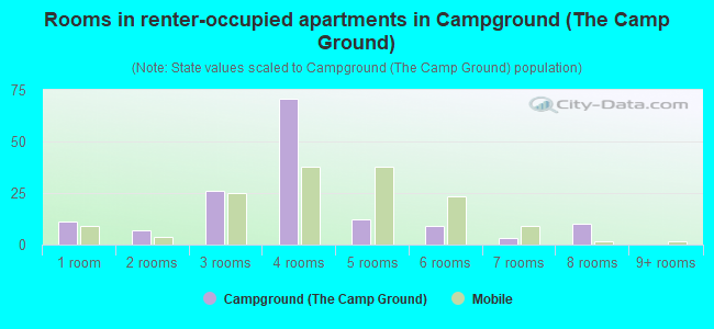 Rooms in renter-occupied apartments in Campground (The Camp Ground)