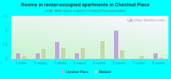 Rooms in renter-occupied apartments in Chestnut Place