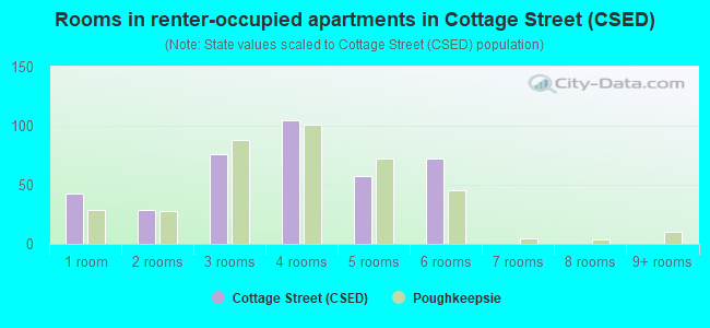 Rooms in renter-occupied apartments in Cottage Street (CSED)