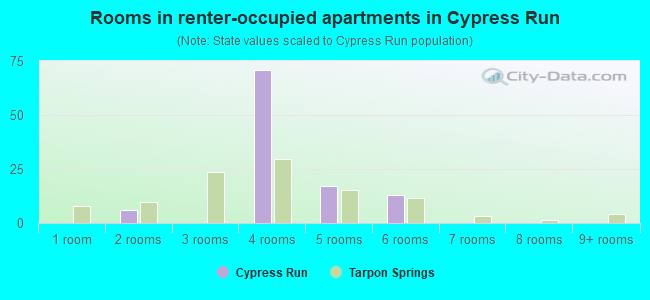Rooms in renter-occupied apartments in Cypress Run