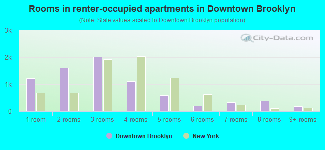 Rooms in renter-occupied apartments in Downtown Brooklyn