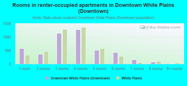 Rooms in renter-occupied apartments in Downtown White Plains (Downtown)