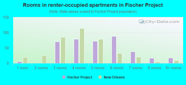 Rooms in renter-occupied apartments in Fischer Project