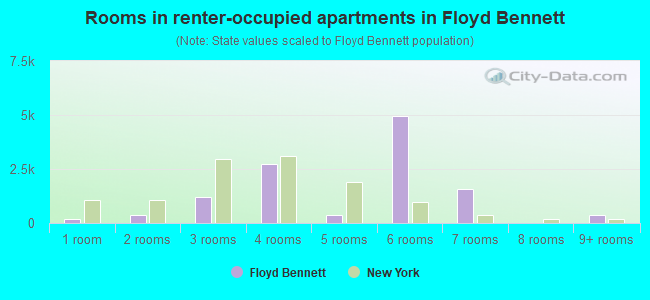 Rooms in renter-occupied apartments in Floyd Bennett
