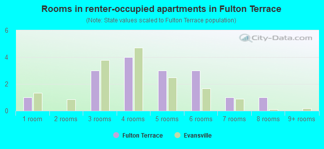 Rooms in renter-occupied apartments in Fulton Terrace