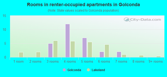 Rooms in renter-occupied apartments in Golconda