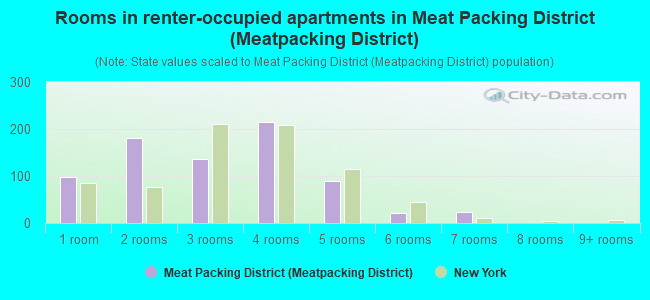 Rooms in renter-occupied apartments in Meat Packing District (Meatpacking District)
